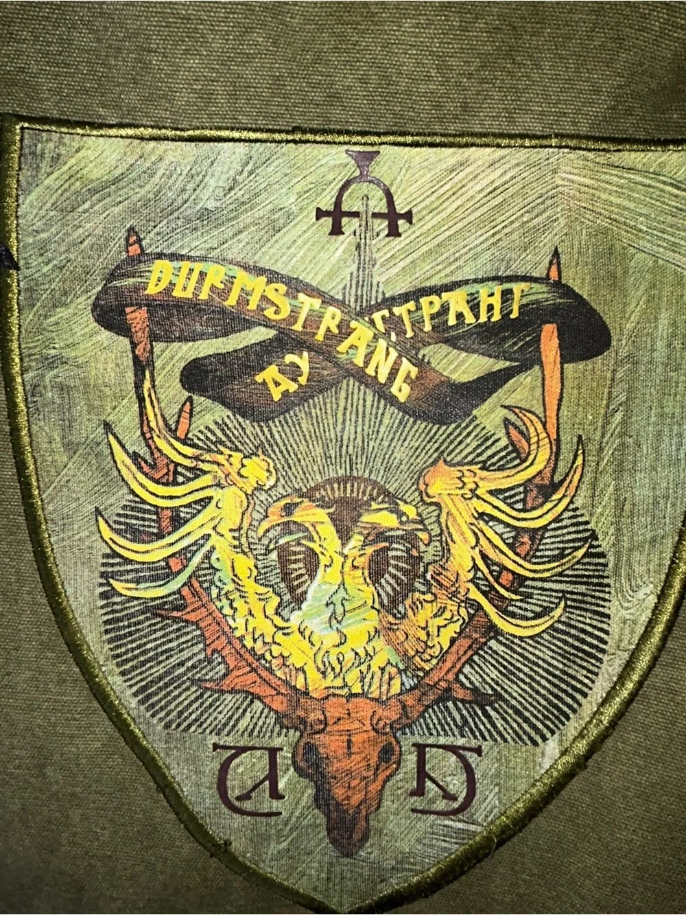 Harry Potter Durmstrang Messenger Bag – Olive Green Canvas Crossbody